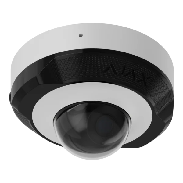 Ajax DomeCam Mini – White Ajax DomeCam Mini – wired AI-powered IP mini dome security camera, white