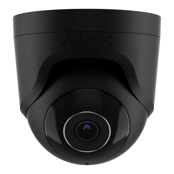 Ajax TurretCam – Black Ajax TurretCam – wired AI-powered IP turret security camera, black