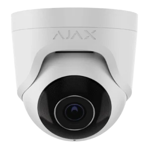 Ajax TurretCam – wired AI-powered IP turret security camera, white