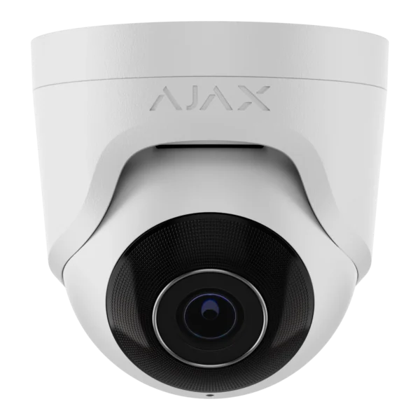 Ajax TurretCam – White Ajax TurretCam – wired AI-powered IP turret security camera, white