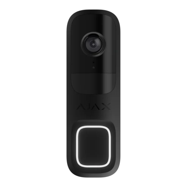 Ajax DoorBell – video doorbell with built-in AI and PIR sensor, black