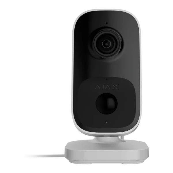 Ajax IndoorCam – indoor 4 MP Wi-Fi security camera with AI, white